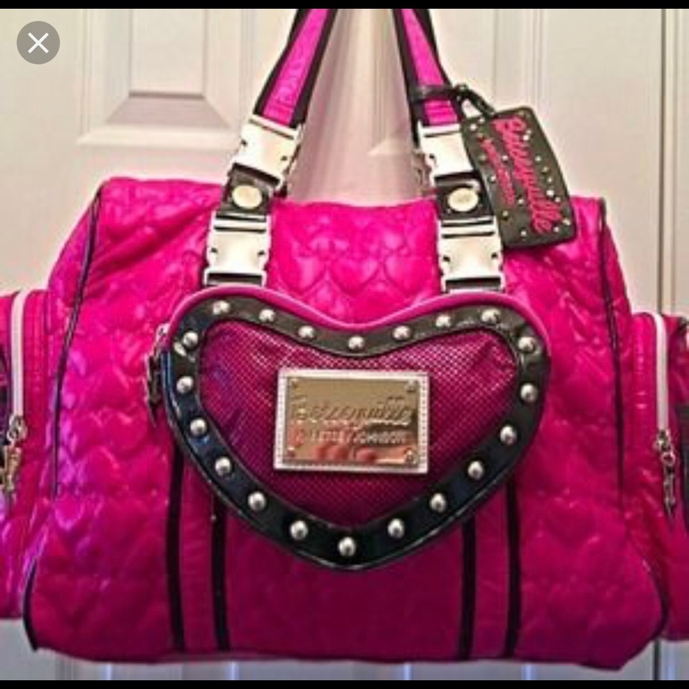 NWT- Betsey Johnson Sporty Girl Handbag in Pink